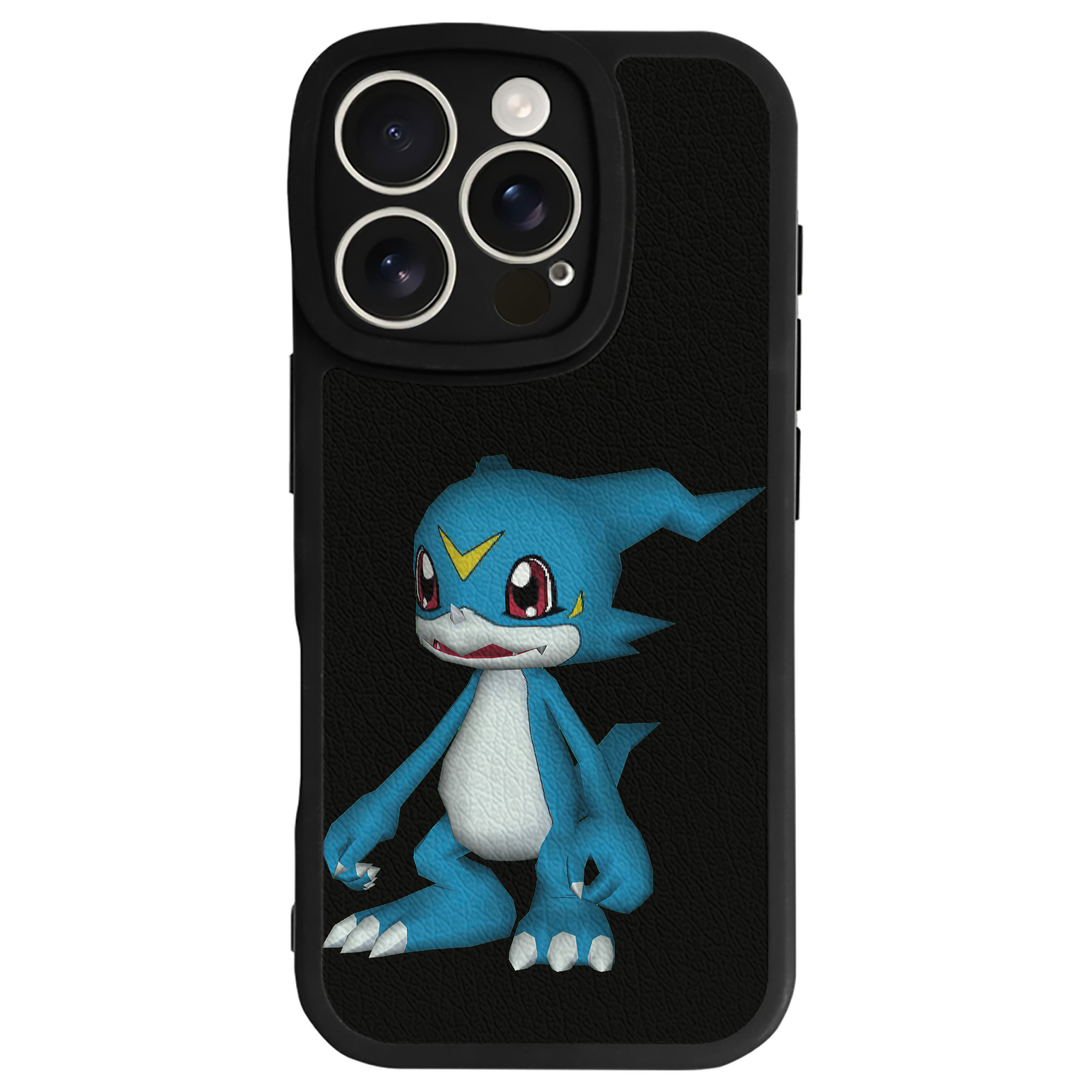 （画像用） Digimon デジタルモンスター/デジモン 【iPhone 16シリーズ対応】シリコンスマホケース（レザー調） 材質：シリコン